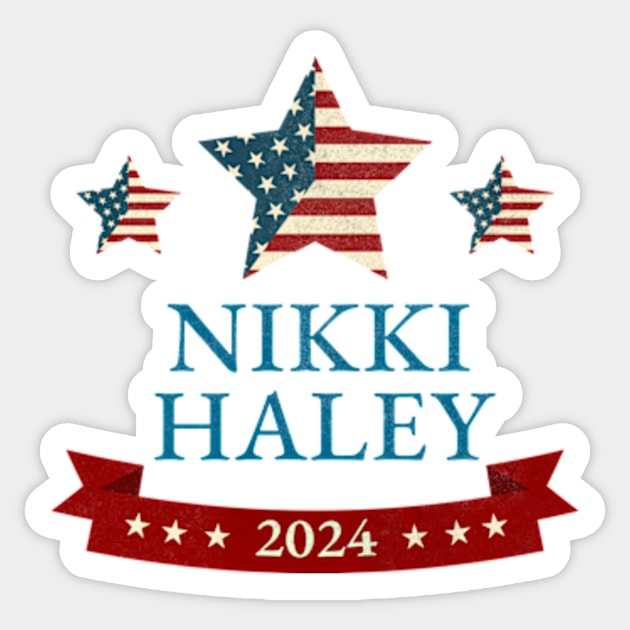 Vote Nikki Haley 2024 Sticker by All-About-Words